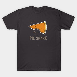 Pumpkin Pie Shark Thanksgiving T Shirt by SpacePod Tees T-Shirt